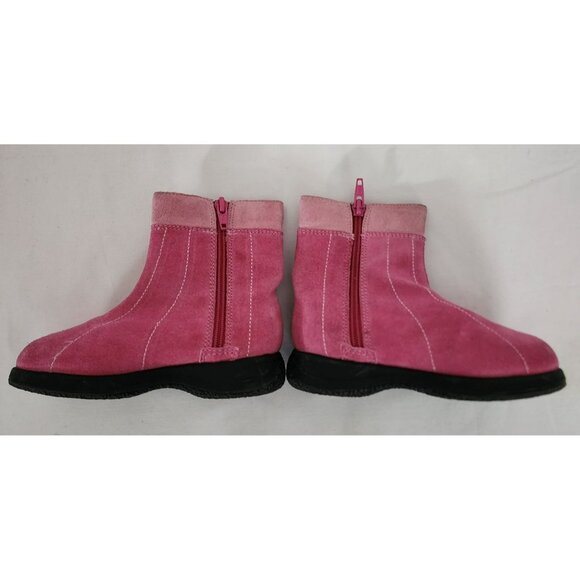 Munchkin Kids Girls Pink Peek A Boo Pink Snow Winter Ankle Boots Size 7W - Picture 3 of 8